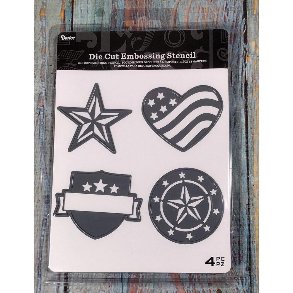 Darice Die Cut Embossing‎ Stencil Set - 4 Piece